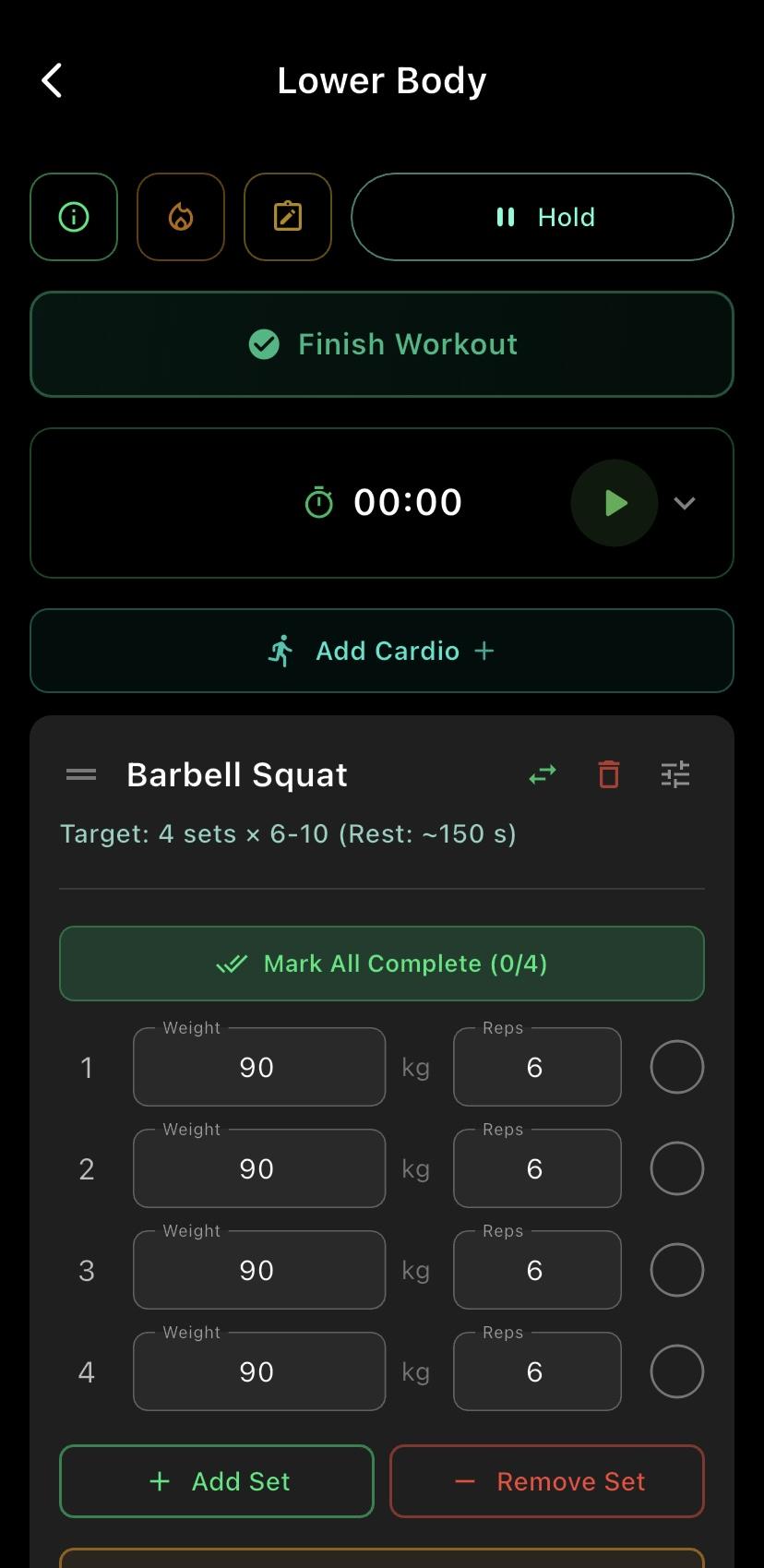 Workout View